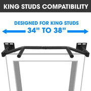 Yes4All Pull Up Bar Wall Mounted - Multifunctional Wall Mounted Pull Up Bar for Home Gym Workout Strength Training Equipment