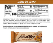 NuGo Protein Bar, Dulce De Leche, 15g Protein, Gluten Free, 15 Count