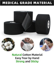 OK TAPE Athletic Sports Tape（32-Rolls - 45ft Per Roll Very Strong Tape for Athlete & Sport Trainers & First Aid Injury Wrap, Perfect for Fingers Ankles Wrist on Bat, Hockey Stick - White