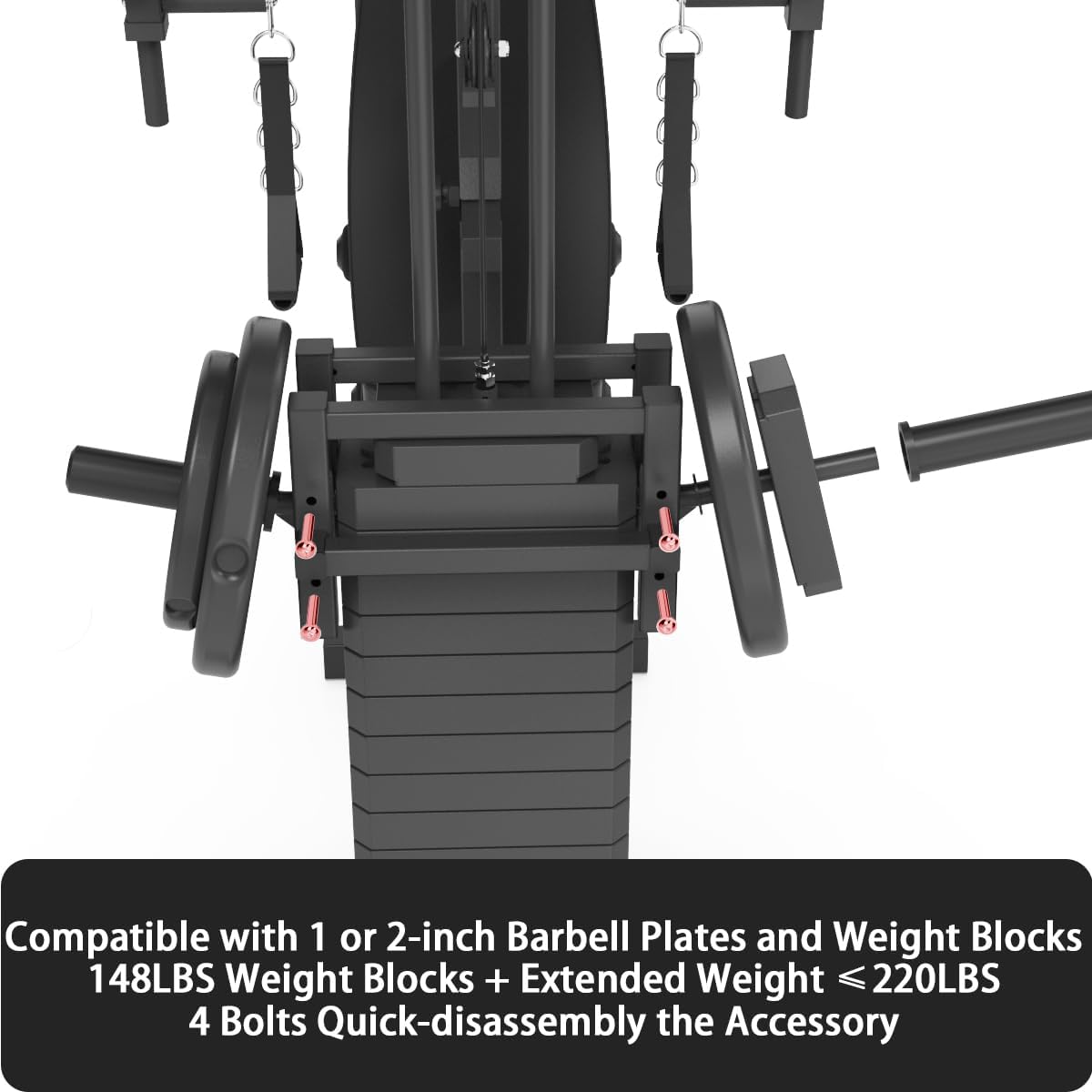 Home Gym SCM-1148L 148LB Multifunctional Full Body Home Gym Equipment for Home Workout Equipment Exercise Equipment Fitness Equipment SincMill