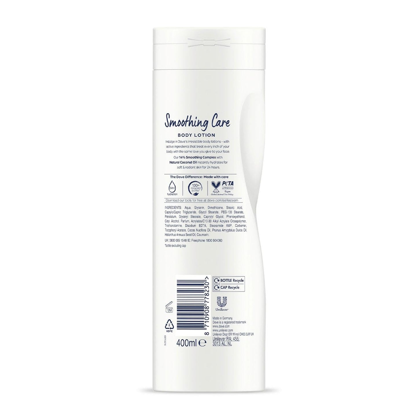 Dove Body Lotion 400Ml Restoring Ritual W/Coconut Oil & Almond Milk