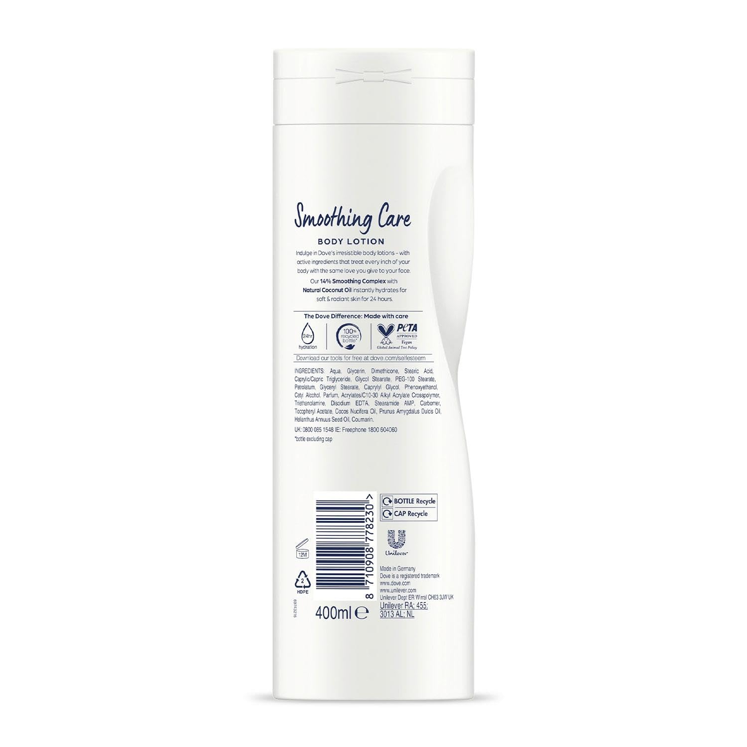 Dove Body Lotion 400Ml Restoring Ritual W/Coconut Oil & Almond Milk