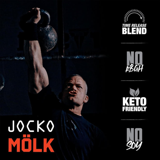 Jocko Fuel Protein Bundle (2 Pack) - Chocolate Peanut Butter (2lb) + Vanilla (2lb) - Supports Muscle Recovery & Growth