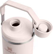 Stanley IceFlow 2.0 Fast Flow Tumbler with Handle 40 oz | Twist On Angled Spout Lid | Leakproof Water Bottle | Insulated Stainless Steel | BPA-Free | Rose Quartz