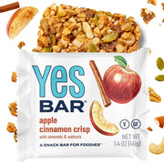 YES Bar – Black Sesame Sea Salt – Plant Based Protein, Decadent Snack Bar – Vegan, Paleo, Gluten Free, Dairy Free, Low Sugar, Healthy Snack, Breakfast, Low Carb, Keto Friendly (Pack of 6)