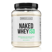 NAKED Whey Isolate Protein - Only 2 Ingredients, 30g Grass-Fed Protein, Zero Carb, Unflavored, Undenatured, Non-GMO, No Soy, Gluten-Free, No Preservatives - 28 Servings