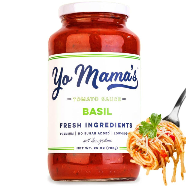 Yo Mama's Foods Keto Marinara Pasta Sauce - (3) 12.5 Ounce Jars - No Sugar Added, Low Carb, Low Sodium, Gluten Free, Paleo Friendly, and Made with Fresh, Non-GMO Tomatoes