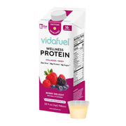 Vidafuel Protein Drink, 16g Protein Per 2oz Shot, 32 fl oz Carton, Citrus, Collagen and Whey Drink, No Artificial Sweeteners