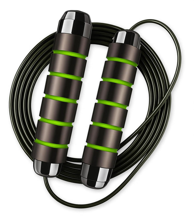 Jump Rope – Speed Jump Rope with Ball Bearings and Adjustable Cable – Jumping Cable for Men, Women, Kids – Ideal for Box, Sports, Cardio, Training – Tangle-Free Jumping and Memory Foam Handle