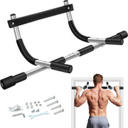TOPOKO Upgrade Pull Up Bar for Doorway - Max Capacity 440 lbs, Portable Upper Body Workout Bar for Strength Training