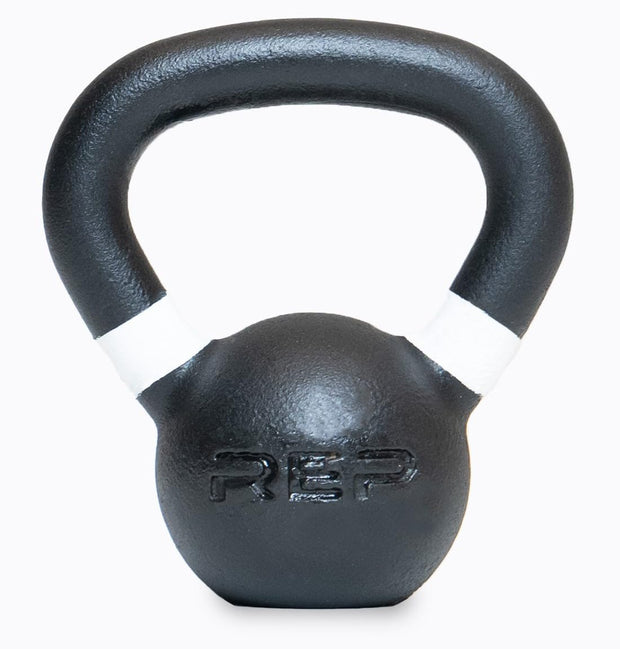 REP Fitness Single Kettlebells 5lb to 50lb Range, Cast Iron, Strength Training, Adjustable Weight, Power Workout Equipment, Home Gym, Free Weights, Dumbbell Alternative, Exercise, Men, Women