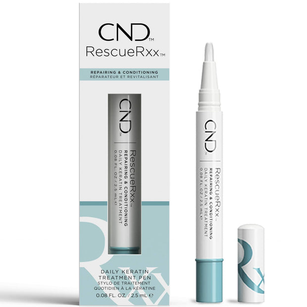 CND SolarOil & RescueRXx, Cuticle Oil Pen, Keratin Nail Treatment Pen, On-the-Go, Travel-Sized