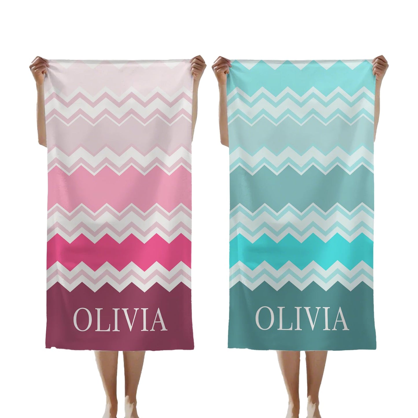 Custom Beach Towel Personalized Beach Towels Sand Free Quick Dry Pool Towels Custom Summer Beach Towels for Adults Dock and Bay Oversized Beach Camping Towels Travel Vacation Essentials Gift