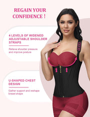 SHAPSHE Waist Trainer for Women, Tummy Control Sports Girdle, Workout Body Shaper with Adjustable Shoulder Strap