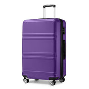 Kono 3 Piece Luggage Sets Expandable(only 28") Lightweight with Spinner Wheels TSA Lock Hardside Travel Rolling Suitcases 20in 24in 28in Carry on Pink