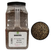 Sauer's Whole Black Pepper | 1 Pound Canister | Foodservice