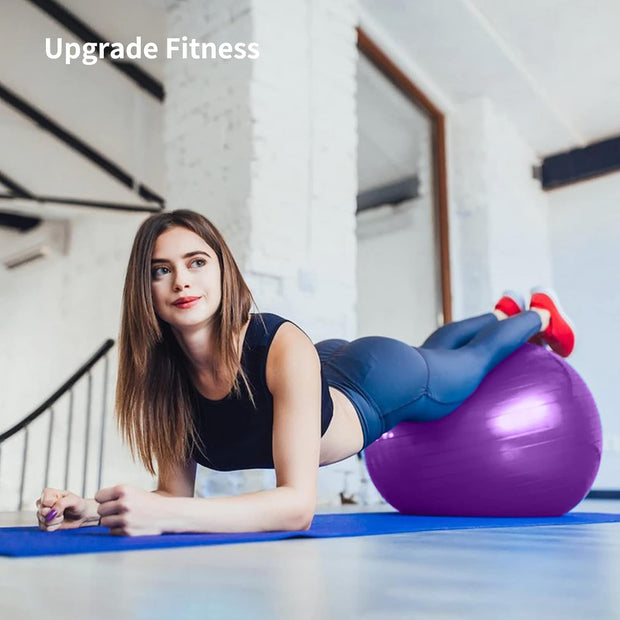 joyibay Cardio Drumming Equipment Set, Fitness Balance Ball with Pump & 3.2oz Cardio Drumming Sticks, Aerobic Exercise Ball for Workouts, Stability, Pilates, Yoga, Pregnancy Gymnastics