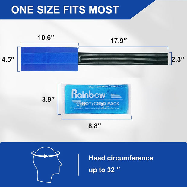 Soft Ice Packs Reusable Gel Pack 2, Hot and Cold Gel Ice Packs for Injuries, Headaches, Joint Pain Relief, Comfort Ice Pack Flexible Therapy on Neck, Ankle, Knee, Leg, Shoulder, Elbow, Wrist, Feet