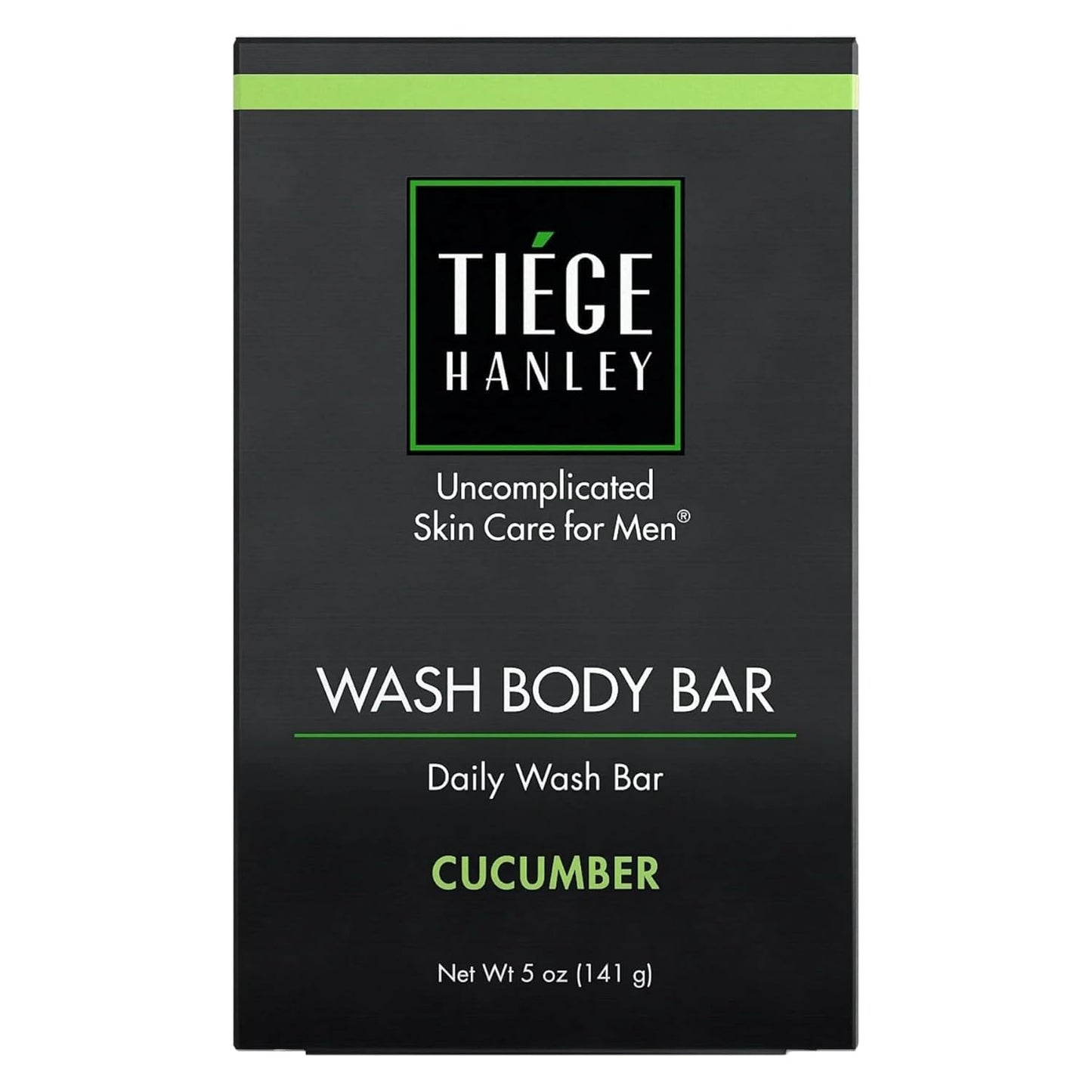 Tiege Hanley Daily Cleansing and Moisturizing Bar Soap for Men (MOISTURIZING BODY BAR) | COCONUT OIL & EUCALYPTUS to MOISTURIZE Skin | Subtle Scent | Made in the USA | 5 Ounce Bar