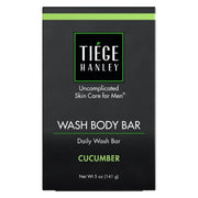 Tiege Hanley Daily Cleansing and Moisturizing Bar Soap for Men (MOISTURIZING BODY BAR) | COCONUT OIL & EUCALYPTUS to MOISTURIZE Skin | Subtle Scent | Made in the USA | 5 Ounce Bar