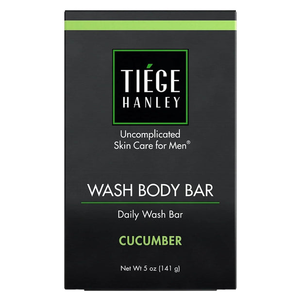 Tiege Hanley Daily Cleansing and Moisturizing Bar Soap for Men (MOISTURIZING BODY BAR) | COCONUT OIL & EUCALYPTUS to MOISTURIZE Skin | Subtle Scent | Made in the USA | 5 Ounce Bar