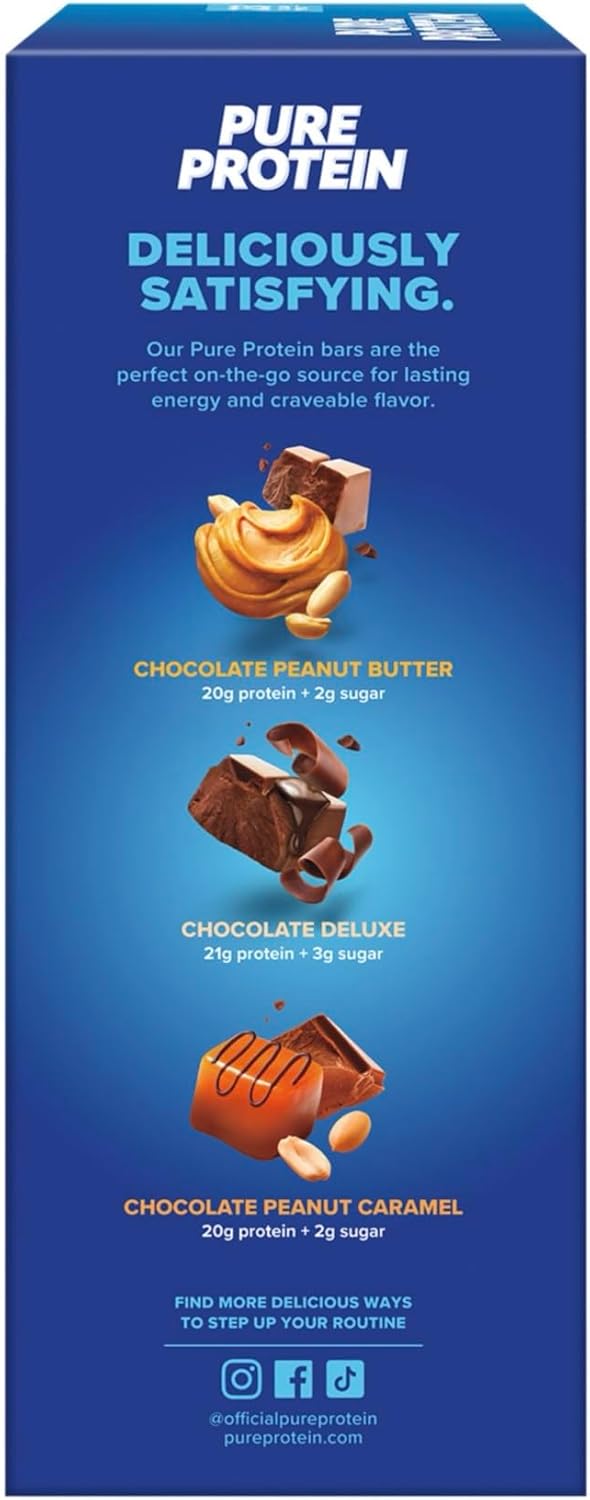 Pure Protein Bars, Variety Pack, 1.76 oz, 23-ct