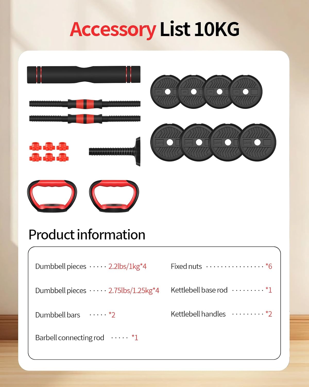 Adjustable Dumbbells,20/30/40/60/80lbs Free Weight Set with Connector, 4 in1 Dumbbells Set Used as Barbell/Kettlebells/Push up Stand, Fitness Workout Equipment for Home Gym for Youth,Women/Men