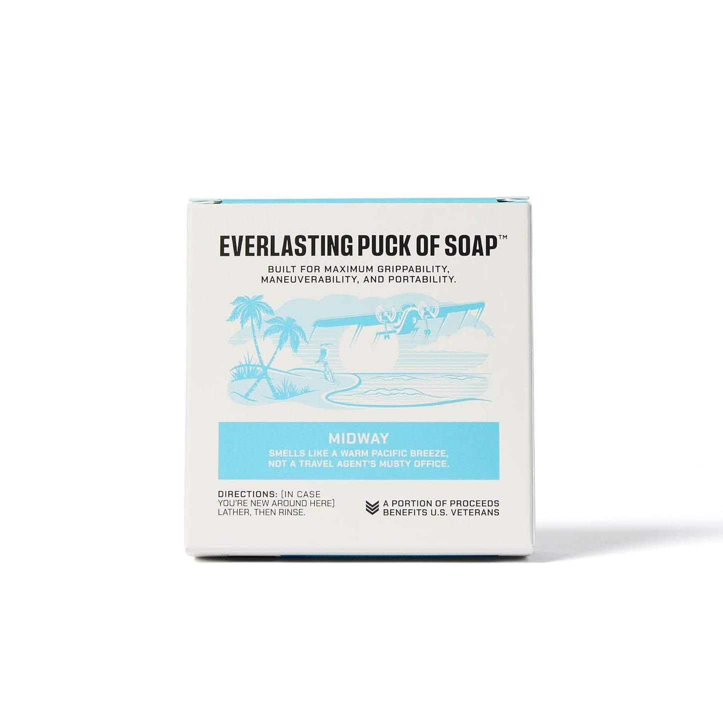 Duke Cannon Supply Co. Bar Soap Puck - Men's Rounded Bar Soap With Masculine Scents - Hydrating & Deep Cleaning - Disc-Shaped Mens Soap - All Skin Types - Midway,5 oz