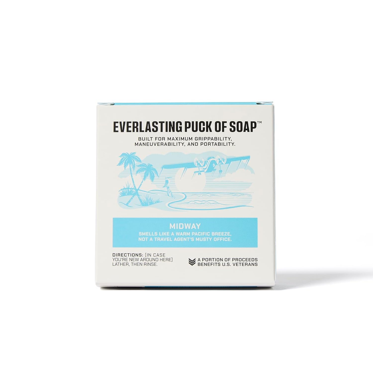 Duke Cannon Supply Co. Bar Soap Puck - Men's Rounded Bar Soap With Masculine Scents - Hydrating & Deep Cleaning - Disc-Shaped Mens Soap - All Skin Types - Midway,5 oz