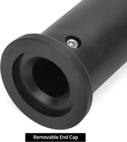 QWORK Adapter Sleeve (2 Pairs) – Convert 1" Standard to 2" Weight Plate Posts – 8" Length, 600lbs Capacity, Removable End Caps, Hex Bolt Locking, Includes Allen Keys