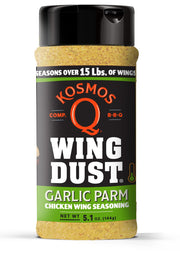Kosmos Q Seven Pepper Face Lift Spicy Hot Wing Dust, Spicy Chicken Wing Seasoning for Chicken, Fries, Burgers, Queso, Beans & More, Flavorful Heat with 7-Pepper Blend Dry Rub Seasoning Dust, 5 Oz