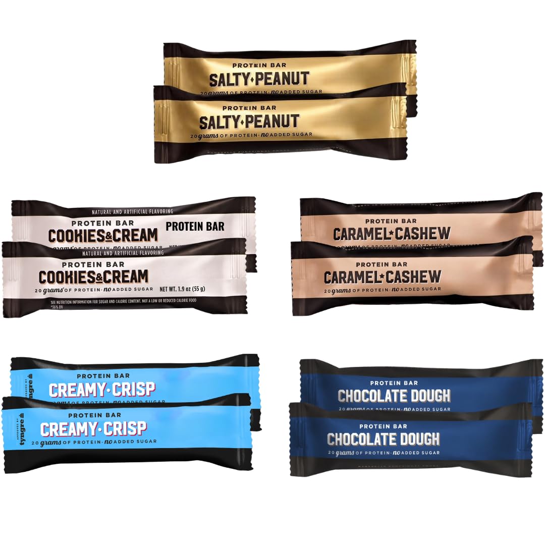 BarebeIs Protein Bars Assorted Variety Pack - Protein Snacks with 20g of High Protein - 5 Flavors - (10 Count)