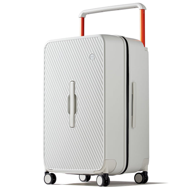 mixi 26 Inch Large Checked Luggage Suitcase with Spinner Wheels Upgrade Wide Handle PC Hard Shell Rolling Travel Suitcase with TSA Lock, Lark Yellow