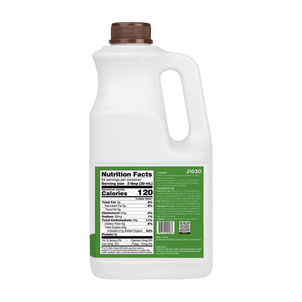 Tea Zone J1050 64 fl.oz Orange Syrup for Tea, Coffee, Sweets, Ice Cream, Cocktails Blending