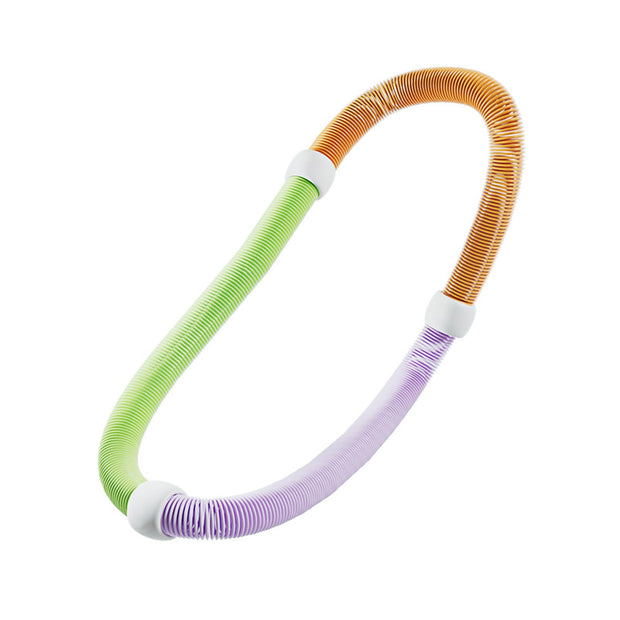 Weighted Foldable HulaHoops for Adults – 3.3 lb Portable Fitness Hoop for Waist Slimming, Postpartum Recovery, Home & Travel Exercise Equipment