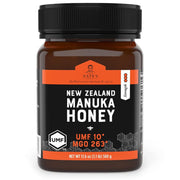 Nate's Raw Manuka Honey New Zealand MGO 263+ | UMF Certified 10+ | 17.6 oz Jar