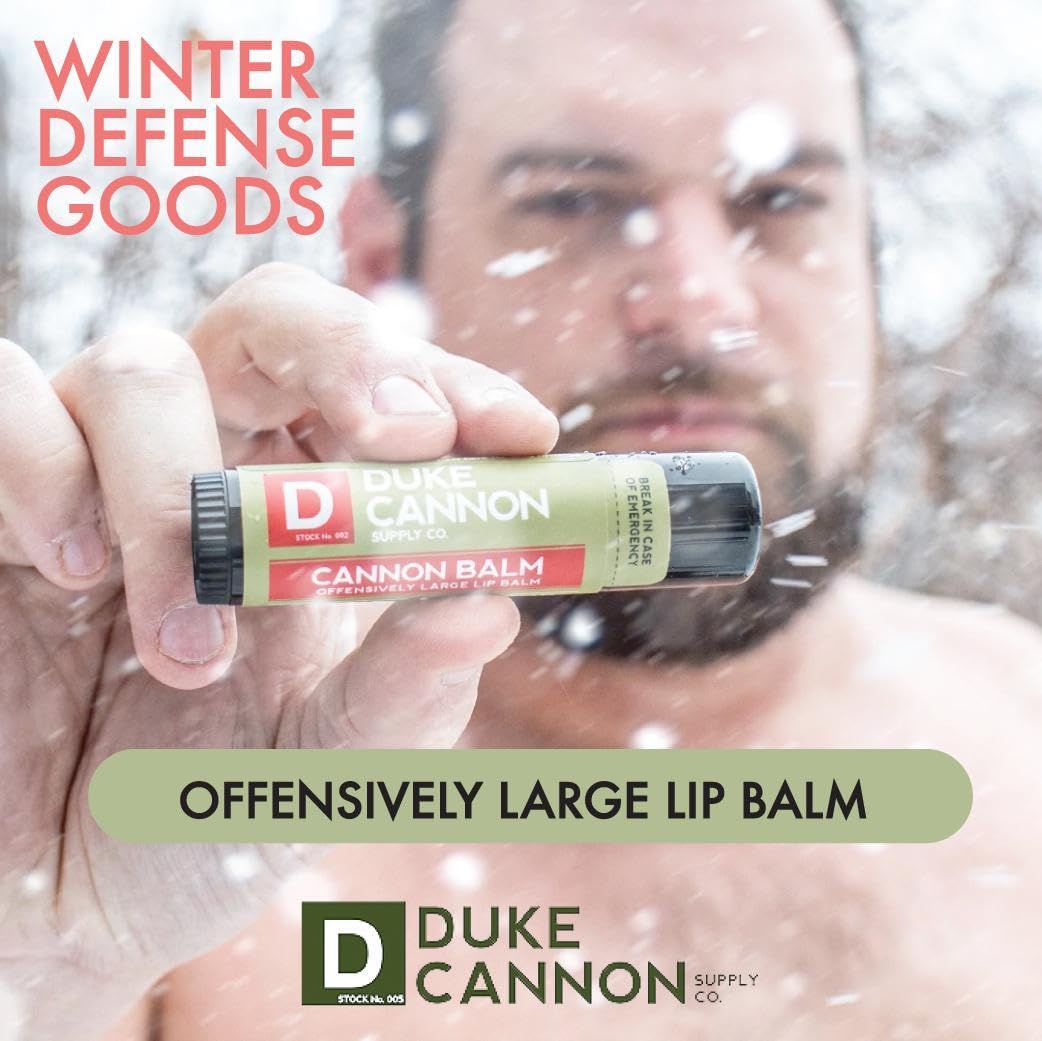 Duke Cannon Cannon Lip Balm 140° & Tactical Lip Protectant Bundle - SPF 30 & SPF 15, Blood Orange Mint & Fresh Mint Flavors, 4-Pack (2 Pack Each Flavor)