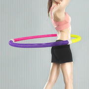 Weighted Hula Hoop for Adults,Soft Spring Hoop Waist-Friendly Foldable Fitness Hoop,Portable Exercise Equipment for Waist Slimming & Full Body Workout