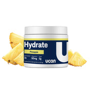 UCAN Hydrate Electrolyte Drink Mix (Pineapple, 12 Stickpacks) Sugar-Free, Keto-Friendly, Vegan, Non-GMO, Gluten-Free Electrolyte Powder with Potassium & Magnesium for Runners & Athletes