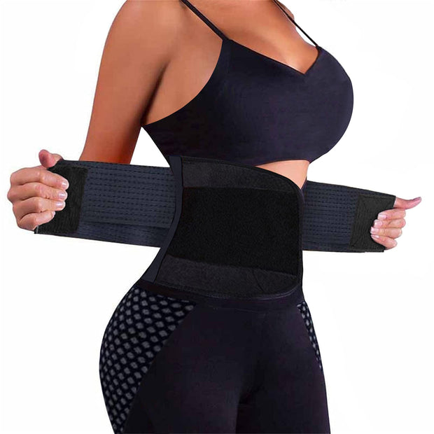 VENUZOR Waist Trainer Belt for Women - Waist Cincher Trimmer - Slimming Body Shaper Belt - Sport Girdle Belt (UP Graded)