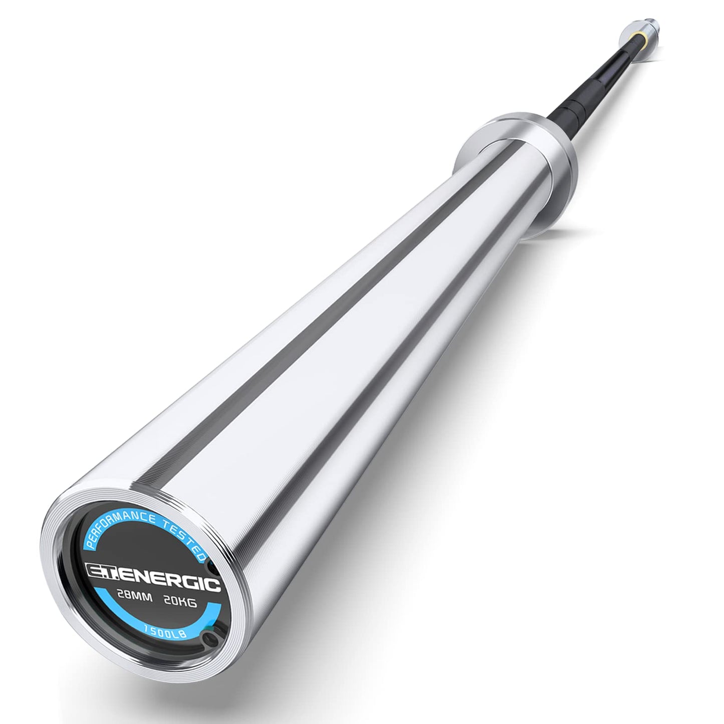 7ft Olympic Barbell Bar 45LB Load 1500lbs Capacity Available, for Gym Home Exercises, Weightlifting, Powerlifting for 2" Olympic Plates