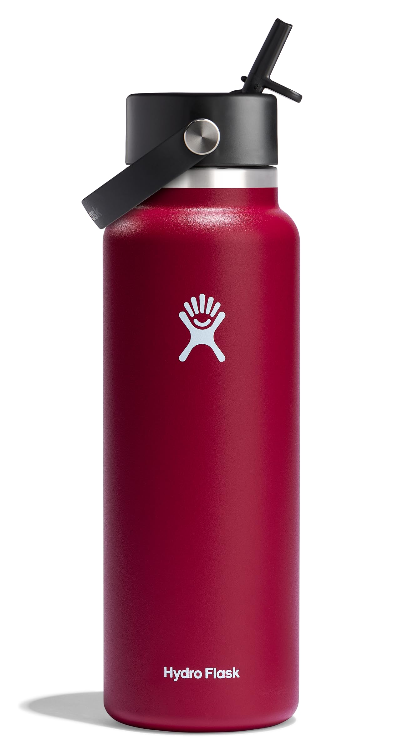 Hydro Flask 32 Oz Wide Flex Straw Cap Bottle - Insulated Stainless Steel - Wide Straw Lid, Non Spill, Leakproof in Jelly Pink