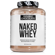 NAKED Whey Chocolate Protein Powder - Only 3 Ingredients - Grass Fed Whey Protein Powder, Organic Chocolate and Organic Coconut Sugar, No GMO, No Soy, and Gluten Free - 24 Servings