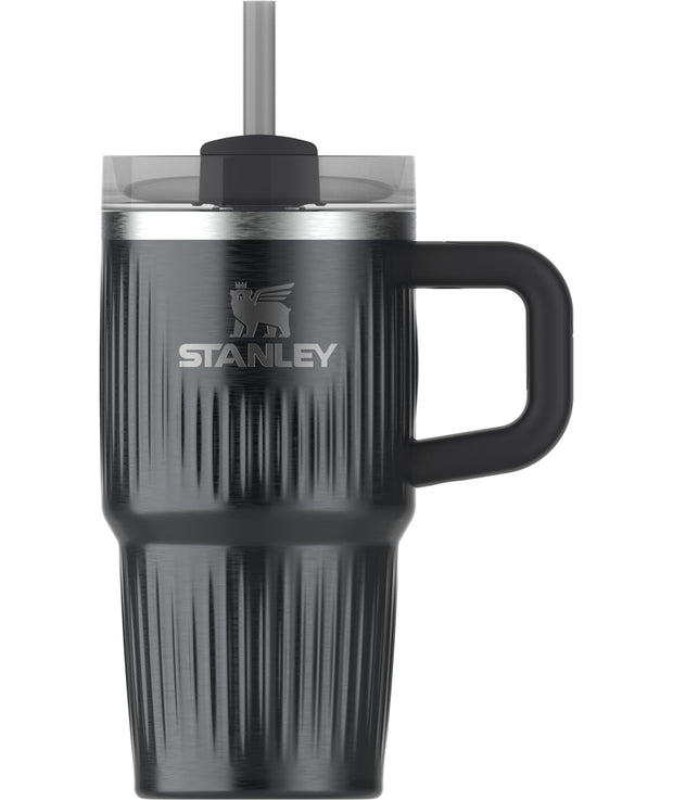 STANLEY Quencher H2.0 Tumbler with Handle and Straw 40 oz | Flowstate 3-Position Lid | Cup Holder Compatible for Travel | Insulated Stainless Steel Cup | BPA-Free | Black Chroma