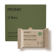 ProMix Nutrition Protein Puff Bars - Variety Pack - Vanilla, Chocolate, Strawberry, Blueberry - Marshmallow Crispy Treat - High Protein & Low Calorie - 12 Bars