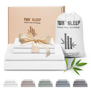 TWK Luxury Sheet Set, Genuine 100% Organic Viscose Derived from Bamboo, Cooling & Breathable, Silky Soft, Bedding Sheets & Pillowcases (White, King(78 * 80 * 15))