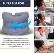 Wonder Care Neck Brace for Sleeping Cervical Collar Adjustable Neck Support Brace Relief Cervical Spine Pressure Ideal for Travel, Office Workers & Neck Injury Recovery, X-Large