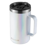 KXIAOCHEN 20oz Insulated Coffee Mug with Lid, Stainless Steel Coffee Cup, Double Wall Vacuum Coffee Tumbler with Handle, Premium Thermal Travel Coffee Mug (Navy Blue)