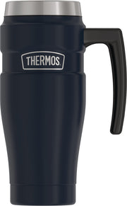 THERMOS Stainless King Vacuum-Insulated Travel Mug, 16 Ounce, Matte Stainless Steel