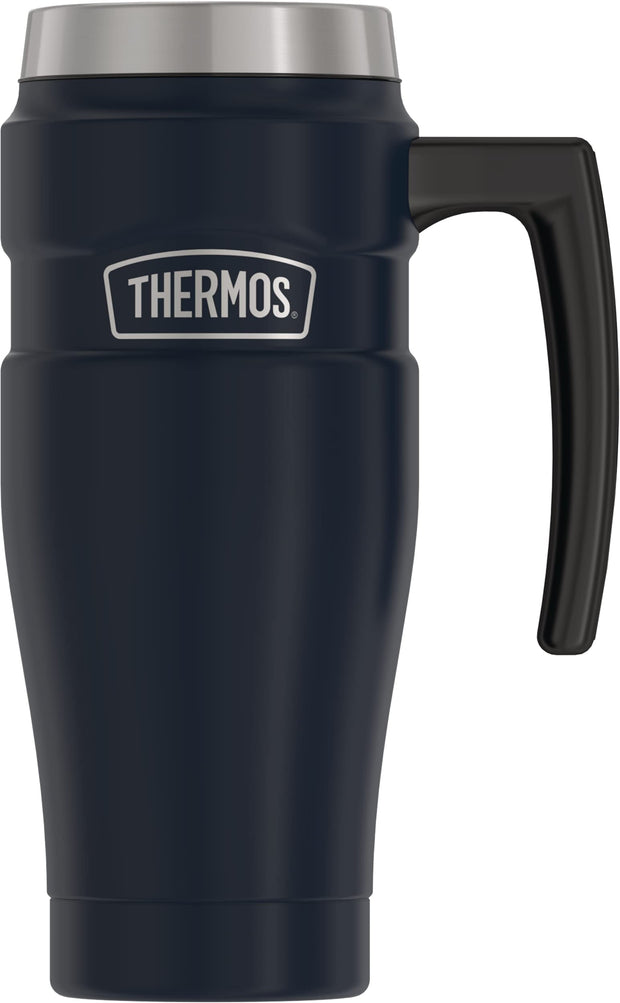 THERMOS Stainless King Vacuum-Insulated Travel Mug, 16 Ounce, Matte Stainless Steel